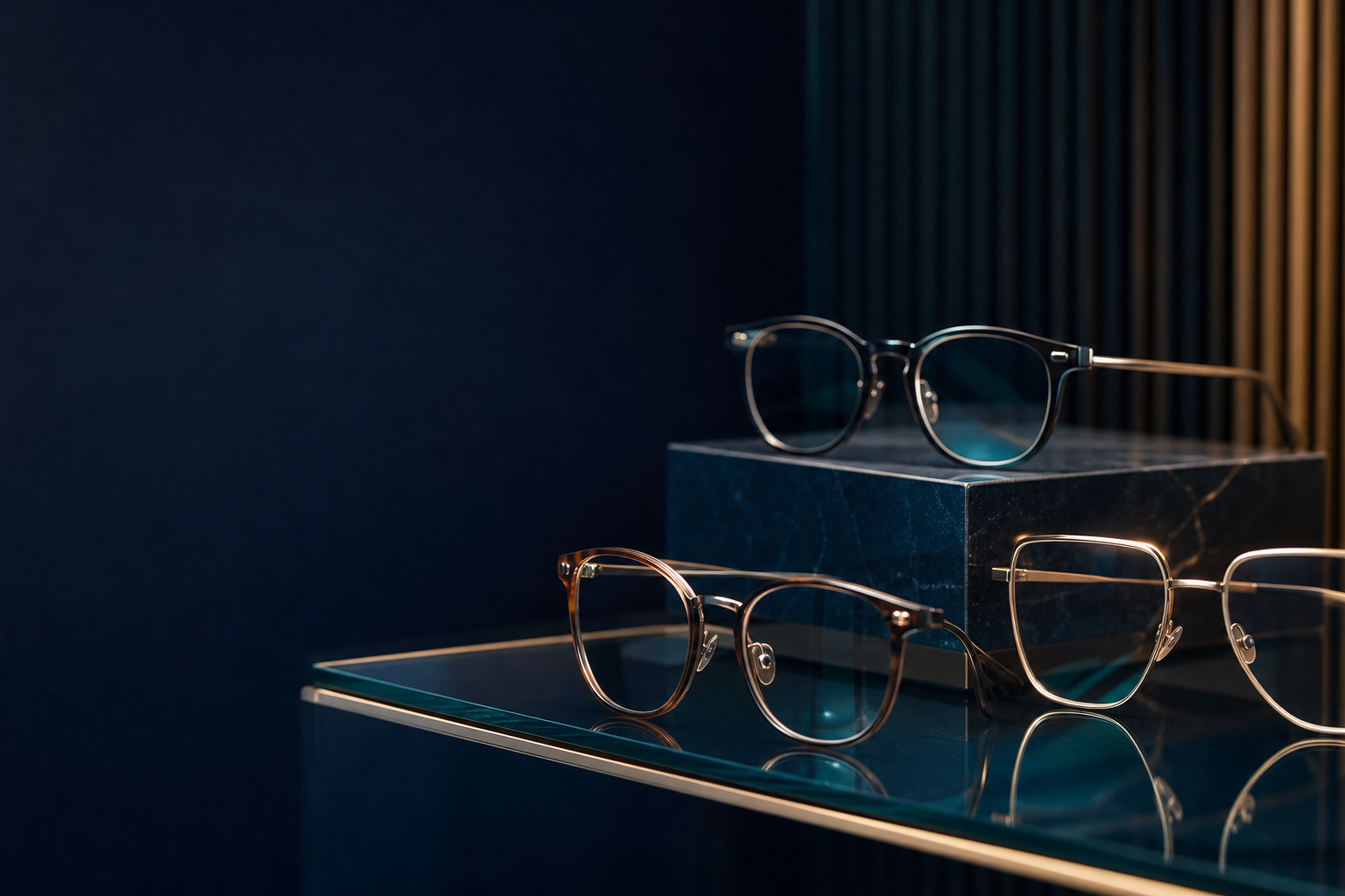 Premium eyeglass frames available at Haseeb Brothers Optical Centre